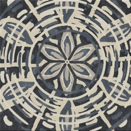 Anna-Veda 9170-roundflower - handgefertigter Teppich,  getuftet (Indien), 24x24 5ply Qualität